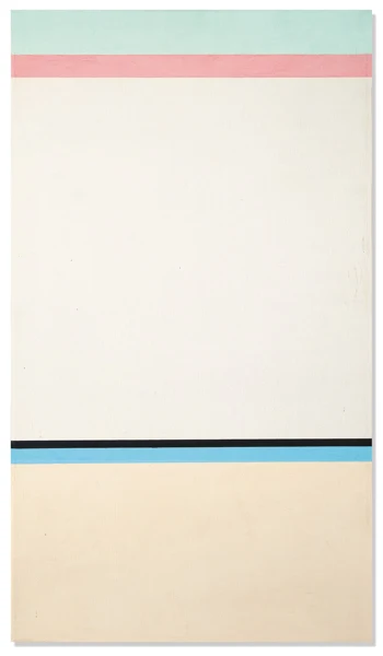 Camille Graeser — Relation von 3 Farbpaaren mit weissem Quadrat, 1960/61