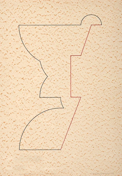 Camille Graeser — Construction rouge et noir, 1948