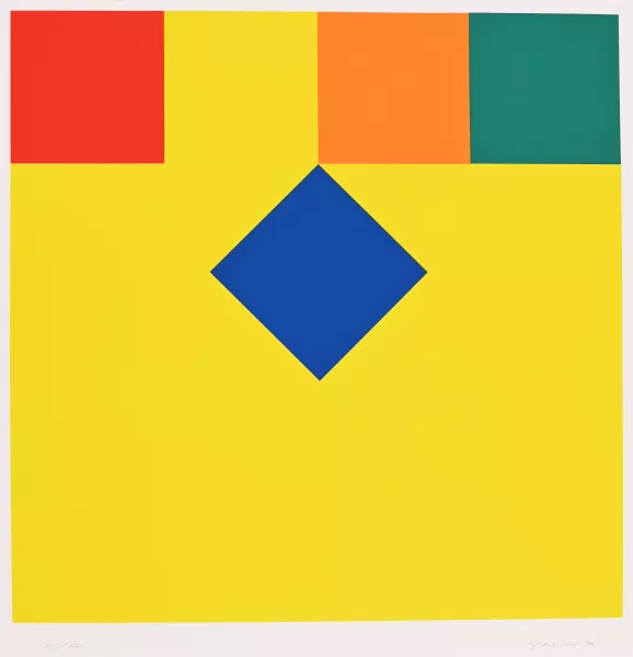 Camille Graeser — 2 Blätter: Translokation, 1970; Ohne Titel, 1972