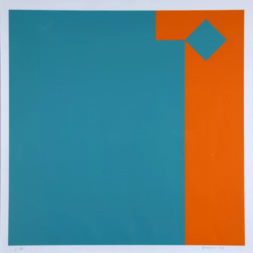 Camille Graeser — Grün/Orange 3:1, 1979