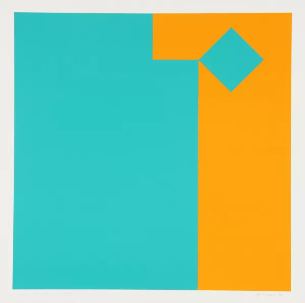 Camille Graeser — Grün / Orange 2:1, 1978