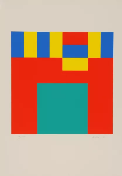 Camille Graeser — 2 Blätter: Energie in der Reihe, 1957; Permutation, 1974