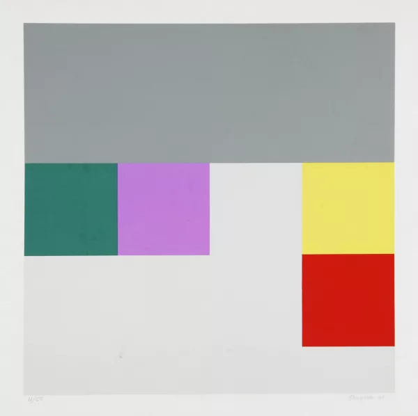 Camille Graeser — 2 Blätter: Ohne Titel, 1968