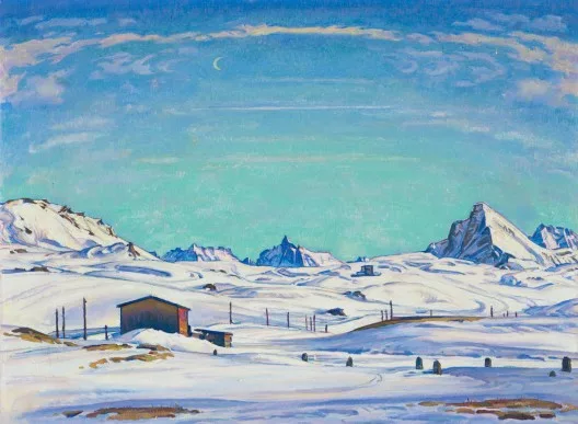 Carl Albert von Salis-Soglio — Winterlandschaft (Bernina-Pass)