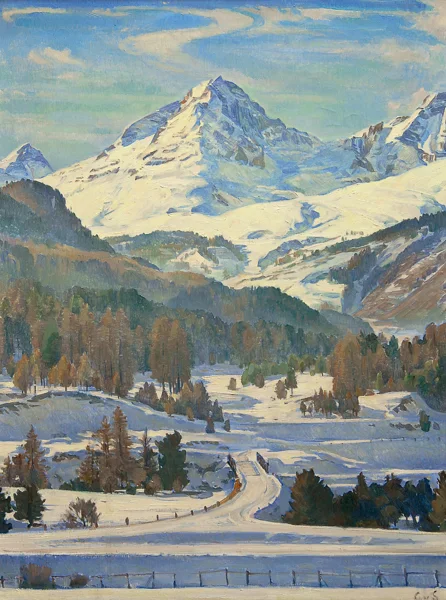 Carl Albert von Salis-Soglio — Piz Albana von Punt Muragl, Engadin