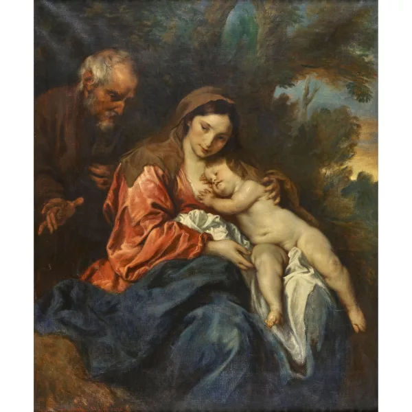 Carl Diethelm Meyer — "Die Heilige Familie in einer Landschaft".