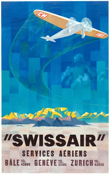 Carl Franz Moos — SWISSAIR - Sérvices Aériens, 1935