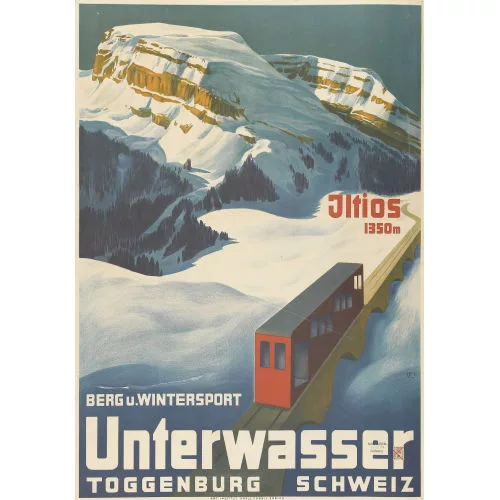 Carl Franz Moos — "Unterwasser Toggenburg Schweiz".