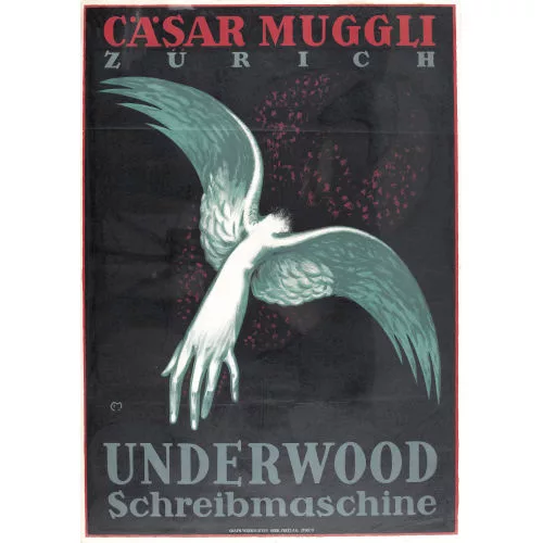 Carl Franz Moos — "Cäsar Muggli Underwood Schreibmaschine".