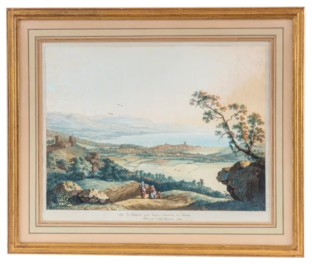 Vue de Genève pris depuis Saconnex en Savoie en 1782