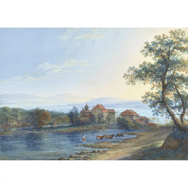 Carl Hackert — "Vue prise à Divone".