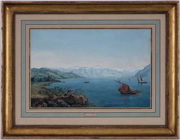 Carl Hackert — "Vue du Léman"