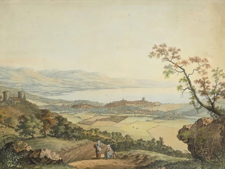 Vue de Genève pris depuis Saconex en Savoie