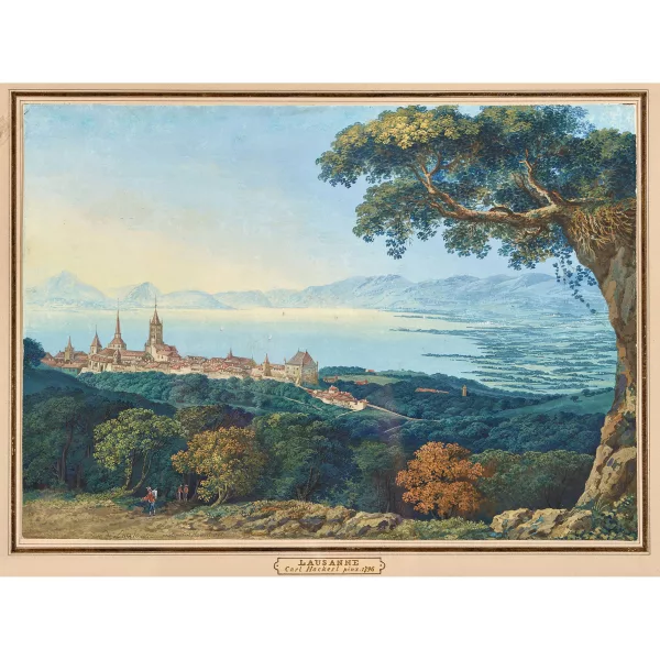 Carl Hackert — "Vue de Lausanne".