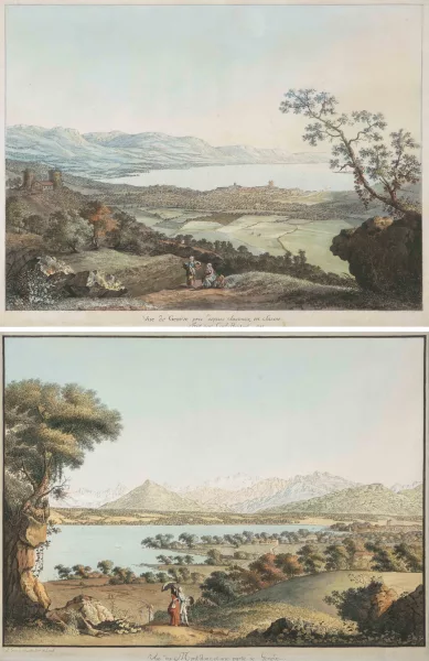 Carl Hackert — und Linck, Jean-Antoine (1766 Genf1843) Gegenstücke