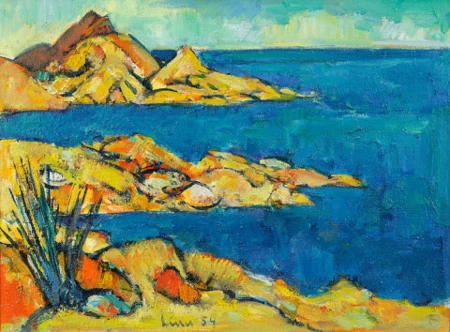Meeresbucht auf Korsika, 1954