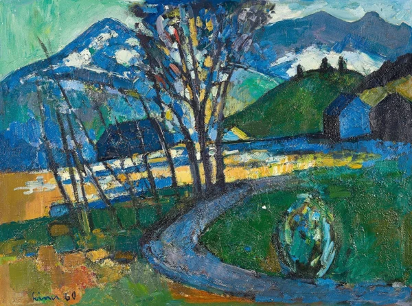 Carl Liner — Appenzellerland mit Hoher Kasten, 1960