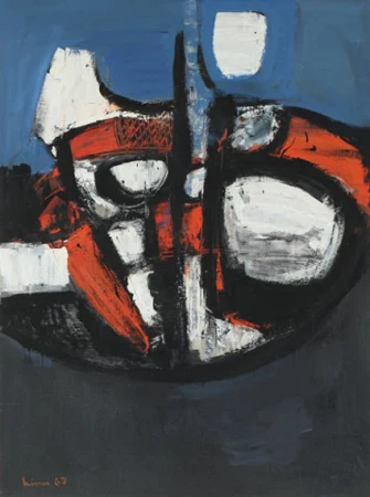 Komposition blau-weiss-rot, 1967