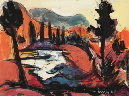 Berglandschaft mit Bach, 1961