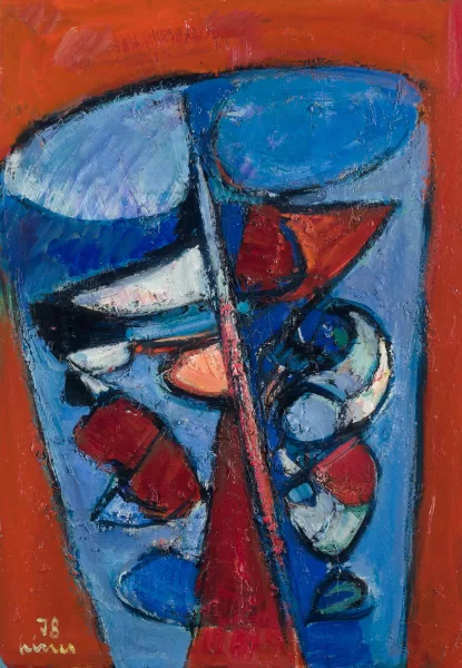 Carl Liner junior — Komposition rot/blau", 1978