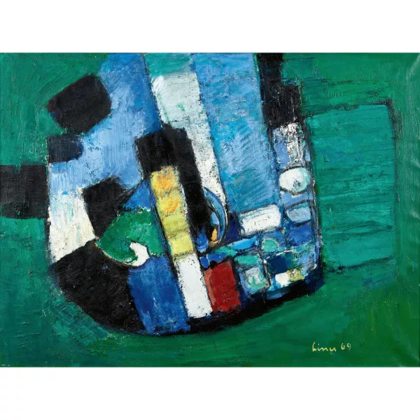 Carl Liner junior — "Komposition grün/blau".