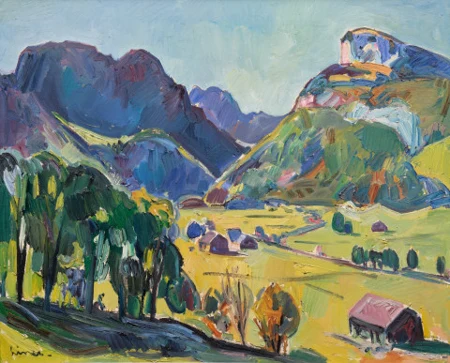 Schwendetal mit Alpstein (Ebenalp), 1969