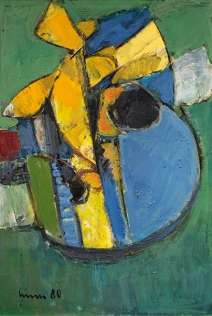 Komposition in Grün und Gelb, 1980