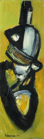 Komposition gelb-weiss-schwarz, 1971
