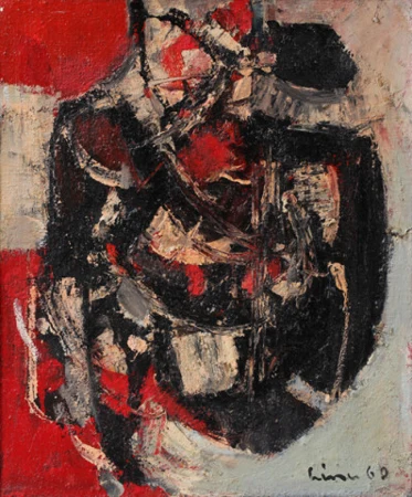 Komposition rot-schwarz-weiss, 1960