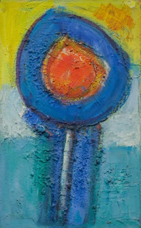 Komposition gelb-blau-rot