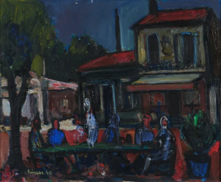 Strassenszene vor Paris, 1946