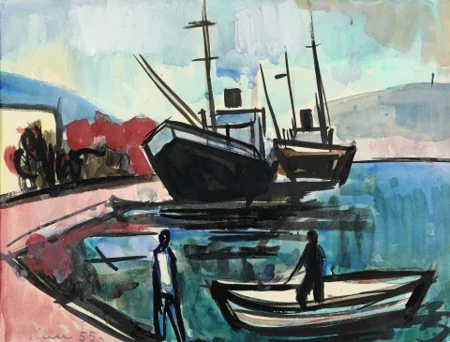 Hafenszene, 1955