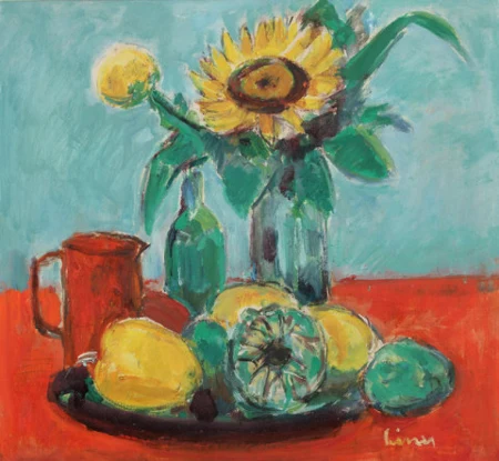Stillleben mit Sonnenblume
