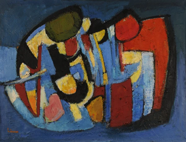 Carl Liner — Komposition Blau