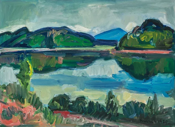 Carl Liner junior — Seenlandschaft, 1950