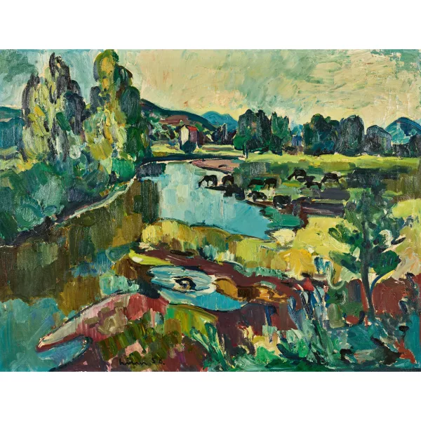 Carl Liner junior — Südliche Flusslandschaft.