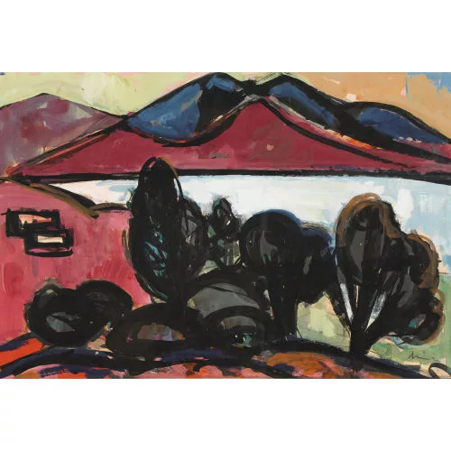 Carl Liner junior — Uferlandschaft bei Ajaccio.