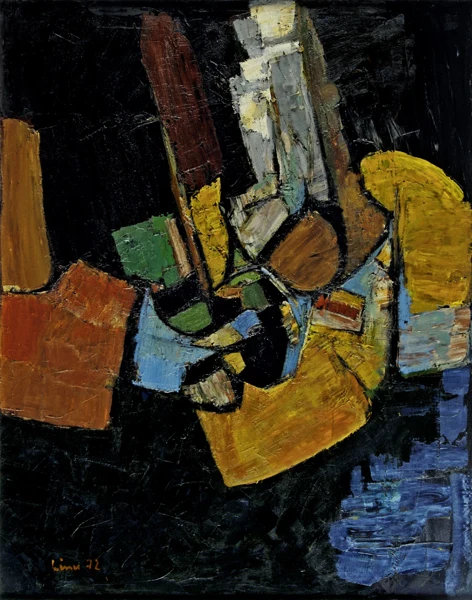 Carl Liner — Ocker-Grün-Rot, 1972
