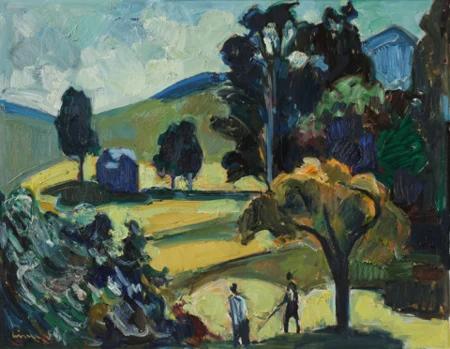 Fähneren mit Wildheuern im Vordergrund, 1956