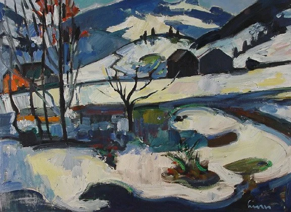 Carl Liner — Alpstein im Winter