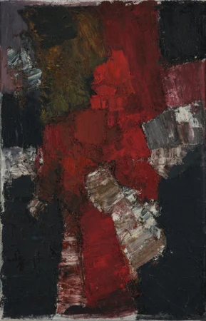 Komposition schwarz-weiss-rot