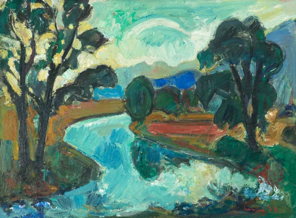 Carl Liner junior — Sommerliche Flusslandschaft