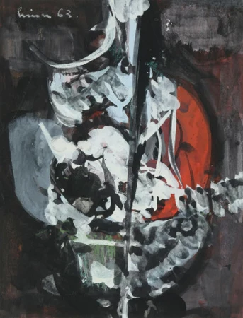 Komposition schwarz-weiss-rot, 1963
