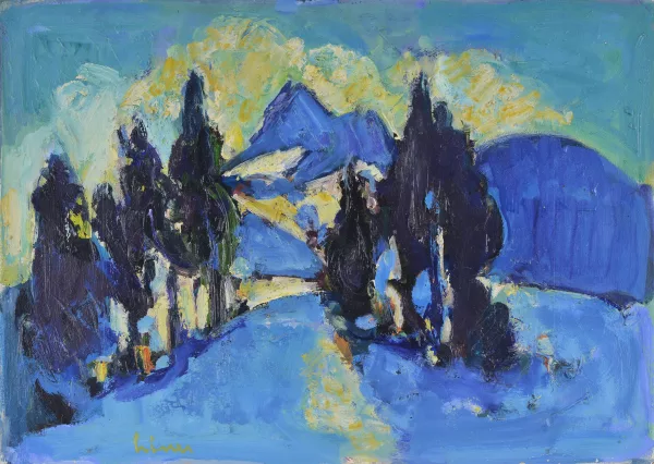 Carl Liner junior — Arbres sous la neige