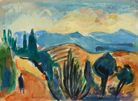 Spaziergänger in der Provence