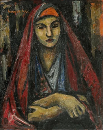 Nordafrikanerin mit verschränkten Armen, 1946