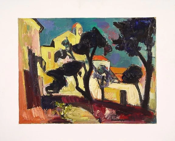 Carl Liner — Mediterranes Dorf, 1954