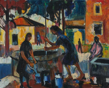 Am Dorfbrunnen, 1956