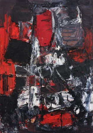 Komposition rot-weiss, 1961