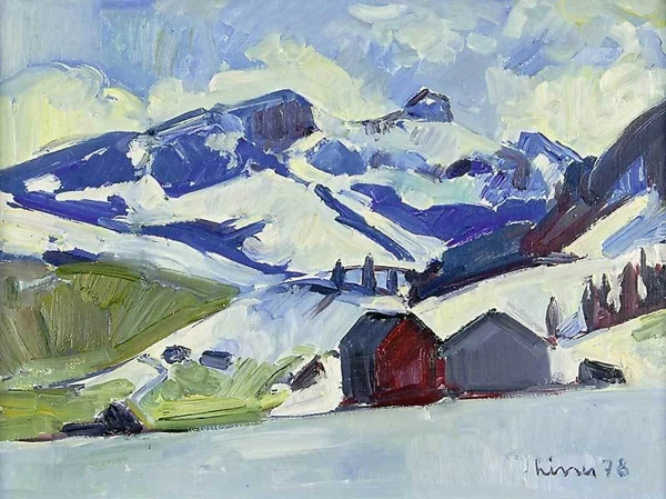 Carl Liner — Kamor und Hoher Kasten im Winter, 1978
